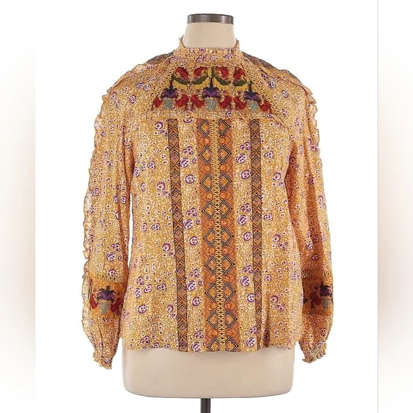 Maeve for Anthropologie Goldie Embroidered Blouse – Multiple Sizes - Picture 8 of 9